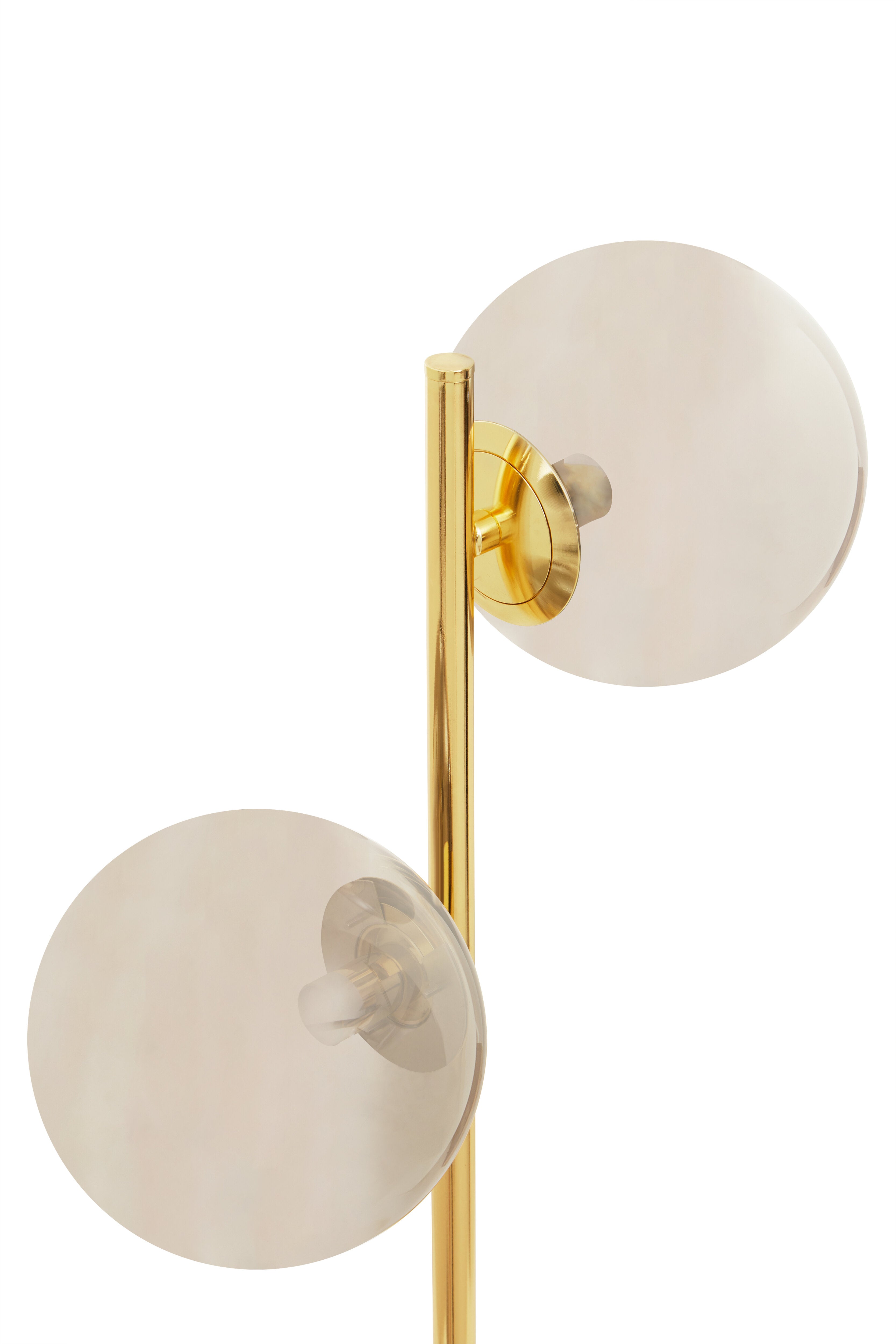 Boyer Cosmopolitan Silver Glass & Gold Orb Table Lamp